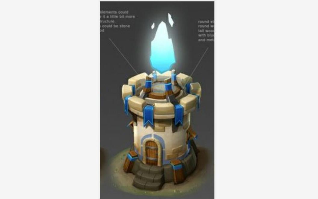 3dmax-石头防御塔制作.游戏建模学习视频,3dmax场景建模.