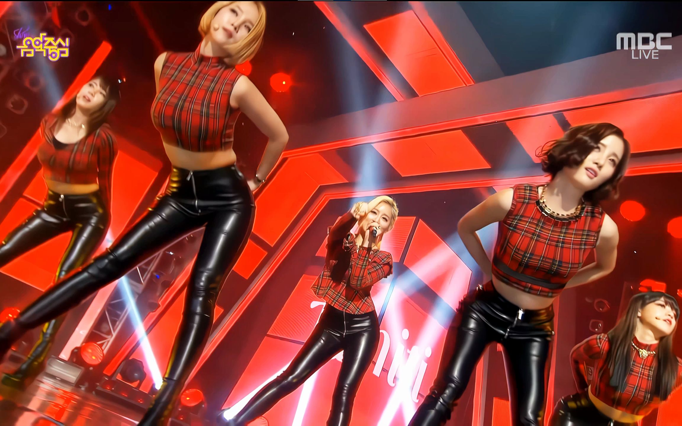 【4k60帧】tahiti - phone number _ 女团现场歌舞 皮裤性感热舞蹈