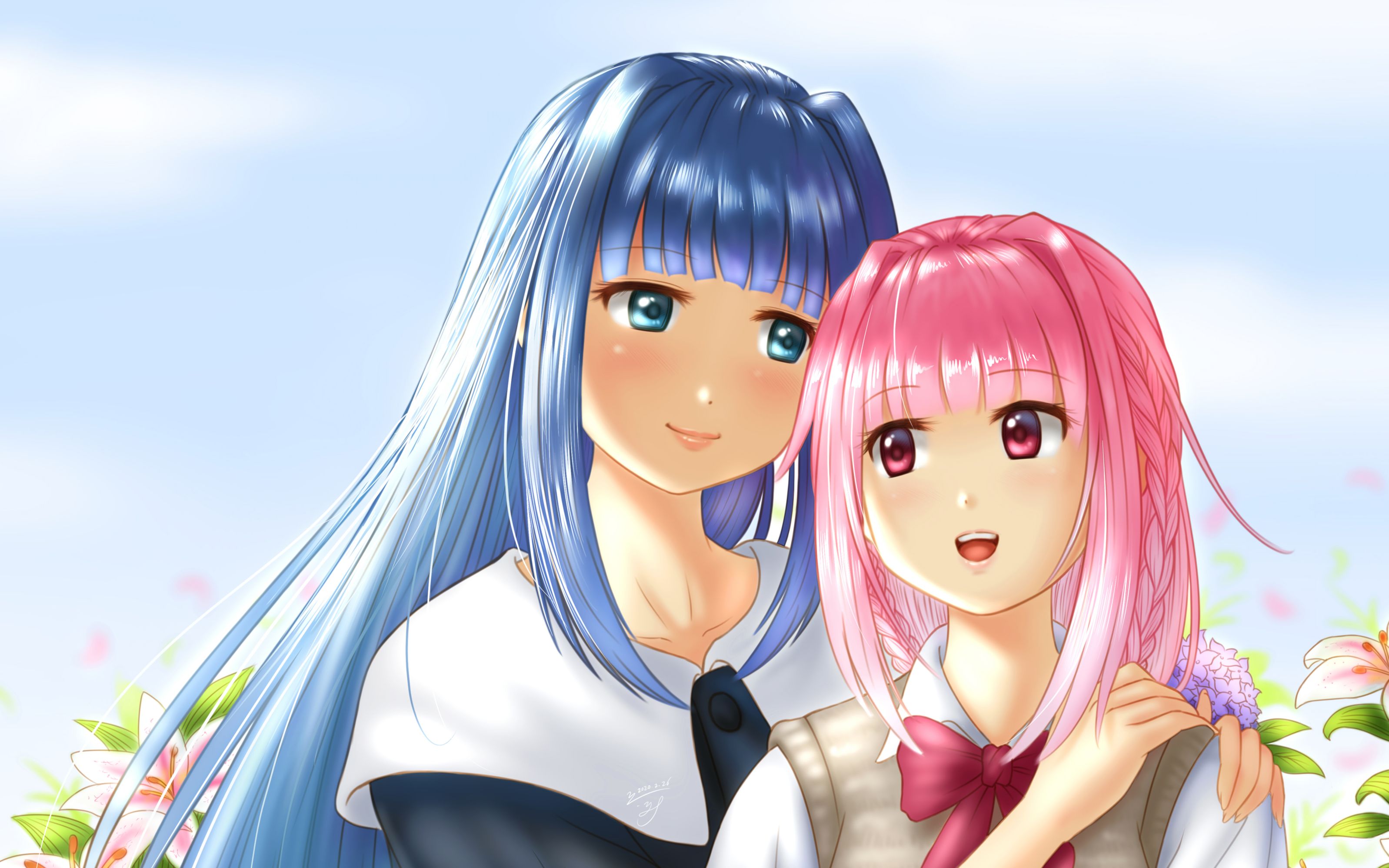 板绘sai魔法少女小圆外传环彩羽和七海八千代