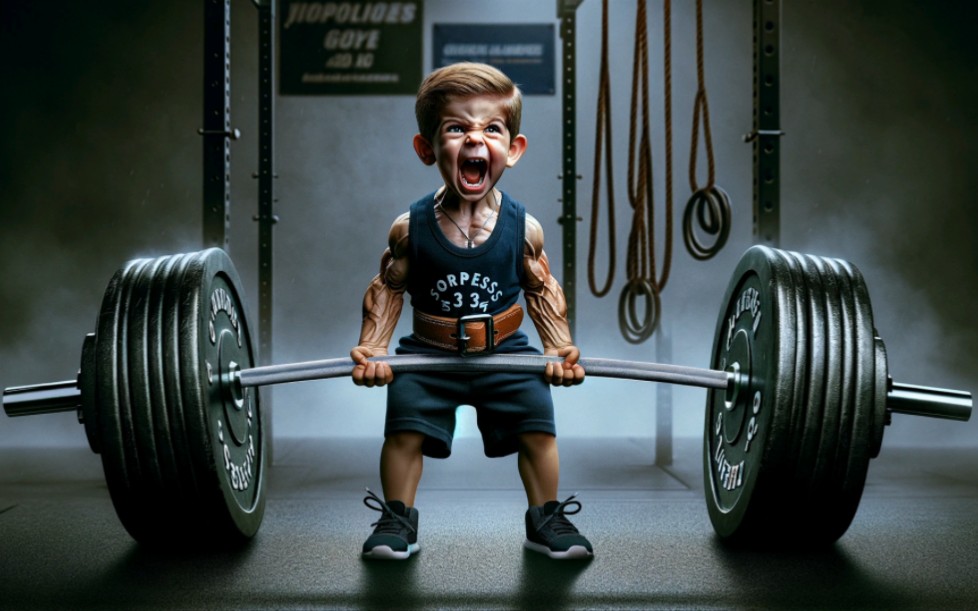 让chatgpt画一个热爱健身的小朋友