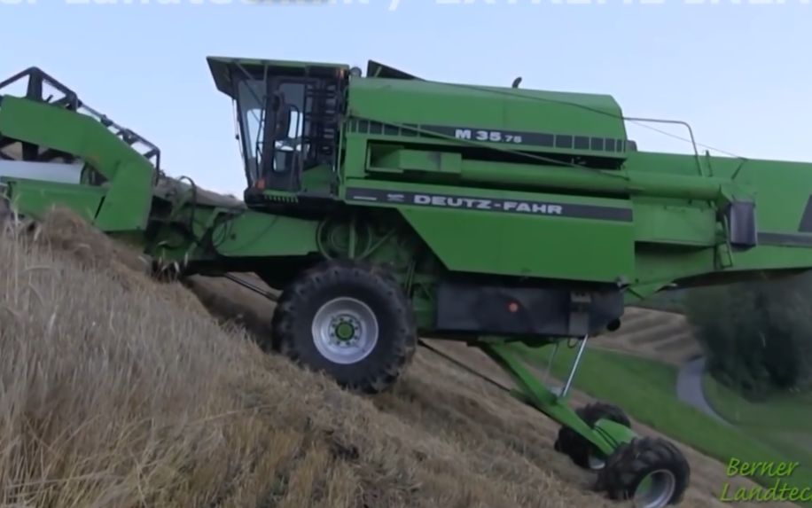 道依茨法尔山地联合收割机,山坡再陡也撅腚要上