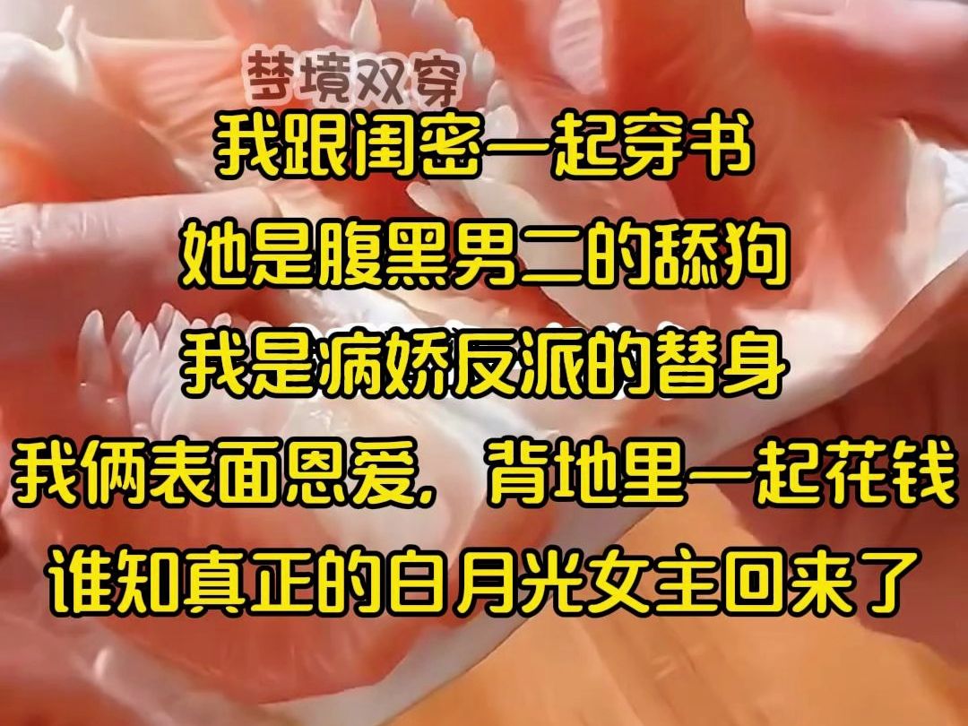 我跟闺密一起穿书,她是腹黑男二的舔狗,我是病娇反派的替身.我们表面上佯装亲密无间,实则私下里共同挥霍金钱. 然而,那位真正的白月光女主角意外...