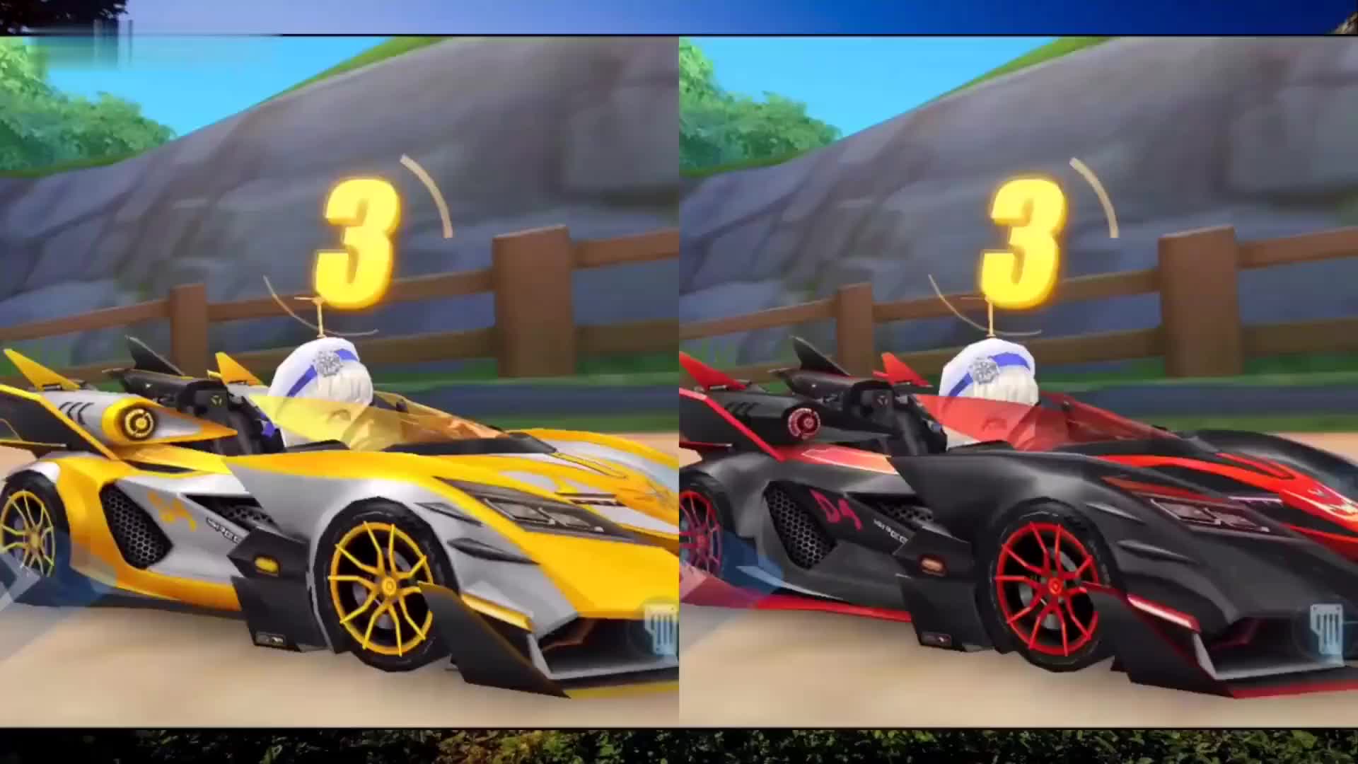 qq飞车手游进阶氮气出弯教学:魔王pk带皮肤的魔王,其实数据还有区别的