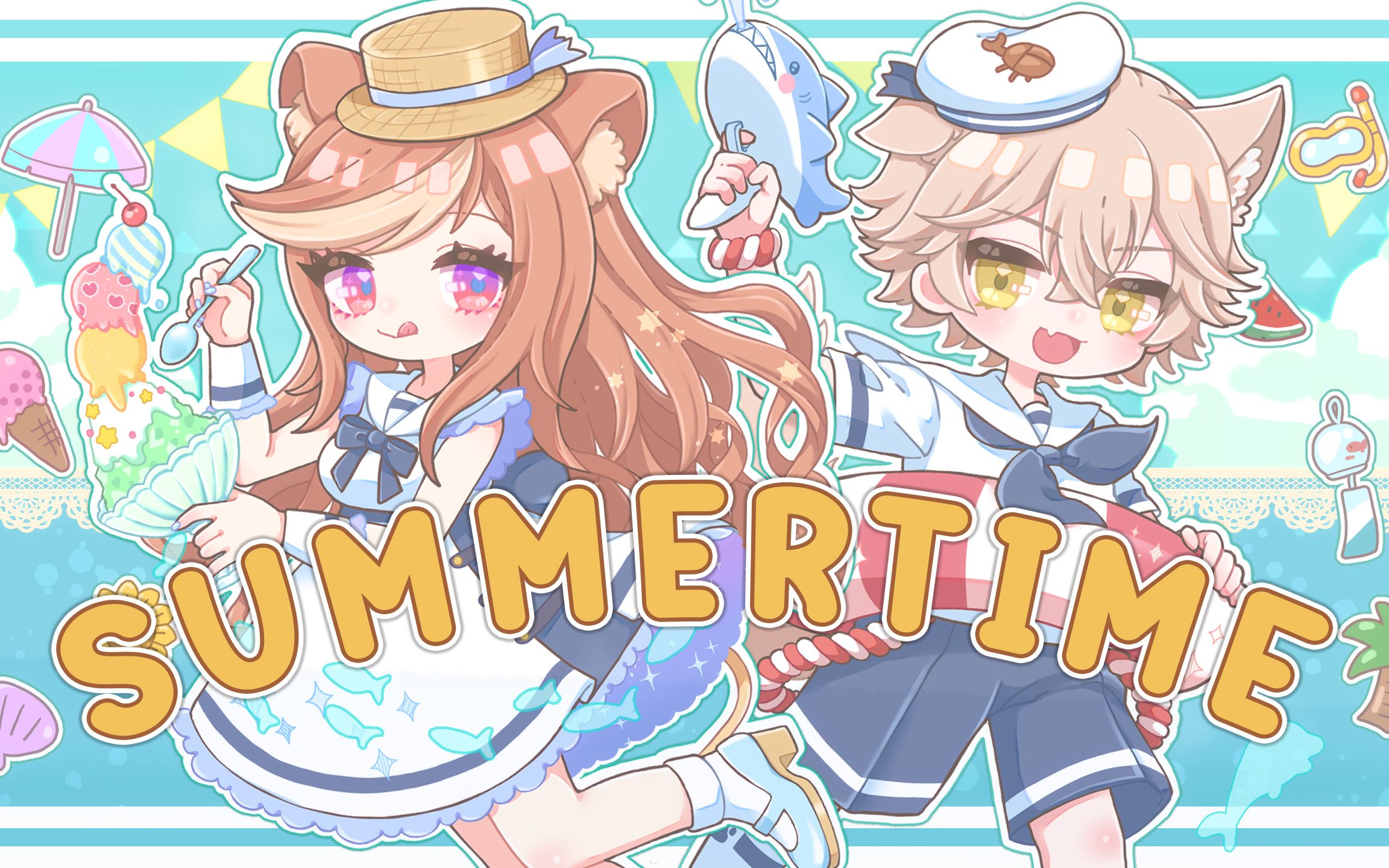 [图]【Hazumi x Rui】超甜のsummertime！