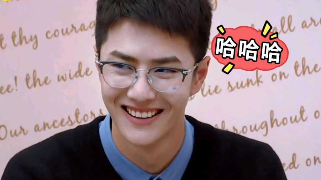 王一博~耿直可爱又有些调皮的啵啵呀～短发的啵啵妥妥的大学学长呀