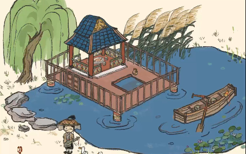 江南百景图procreate同人绘画过程