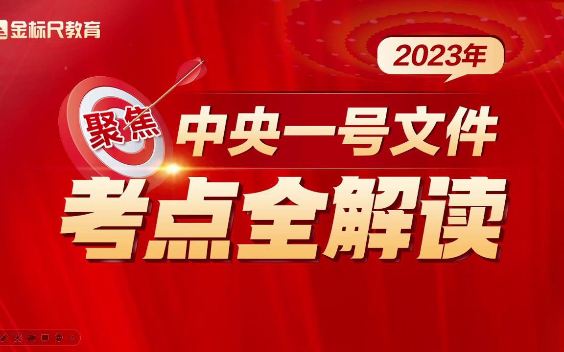 聚焦:2023年中央一号文件考点全解读哔哩哔哩bilibili