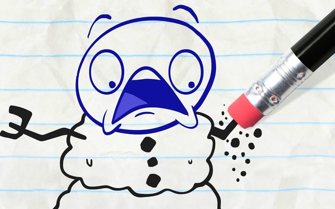 【pencilmation】铅笔小人可以尽情在雪人之乡玩耍啦!