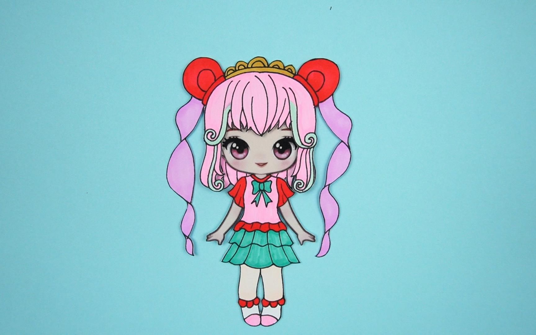巴啦啦小魔仙创意手工,凌海昕魔仙服装扮