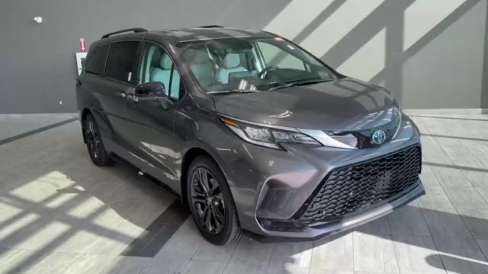 2021丰田锡耶纳混合动力xse 7座mpv内外巡视