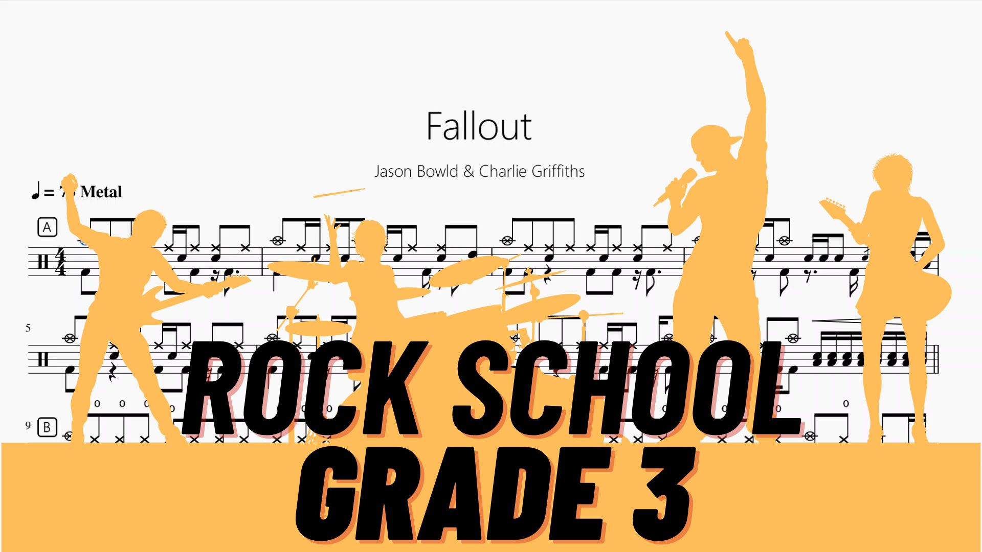 [图]Fallout【Rock school Lv3】动态鼓谱