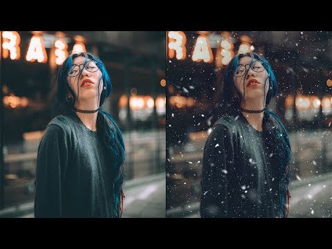 Photoshop教程:如何创建逼真的雪!哔哩哔哩bilibili