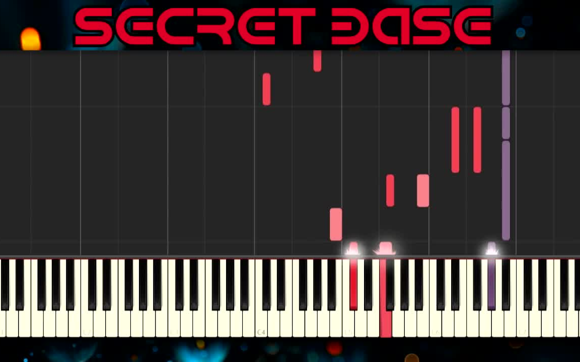 [图]【未闻花名】Secret Base - 茅野爱衣.户松遥.早见沙织 - 君がくれたもの [Synthesia] Piano