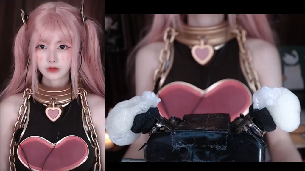 asmr【萌夏茉】泡沫下雨