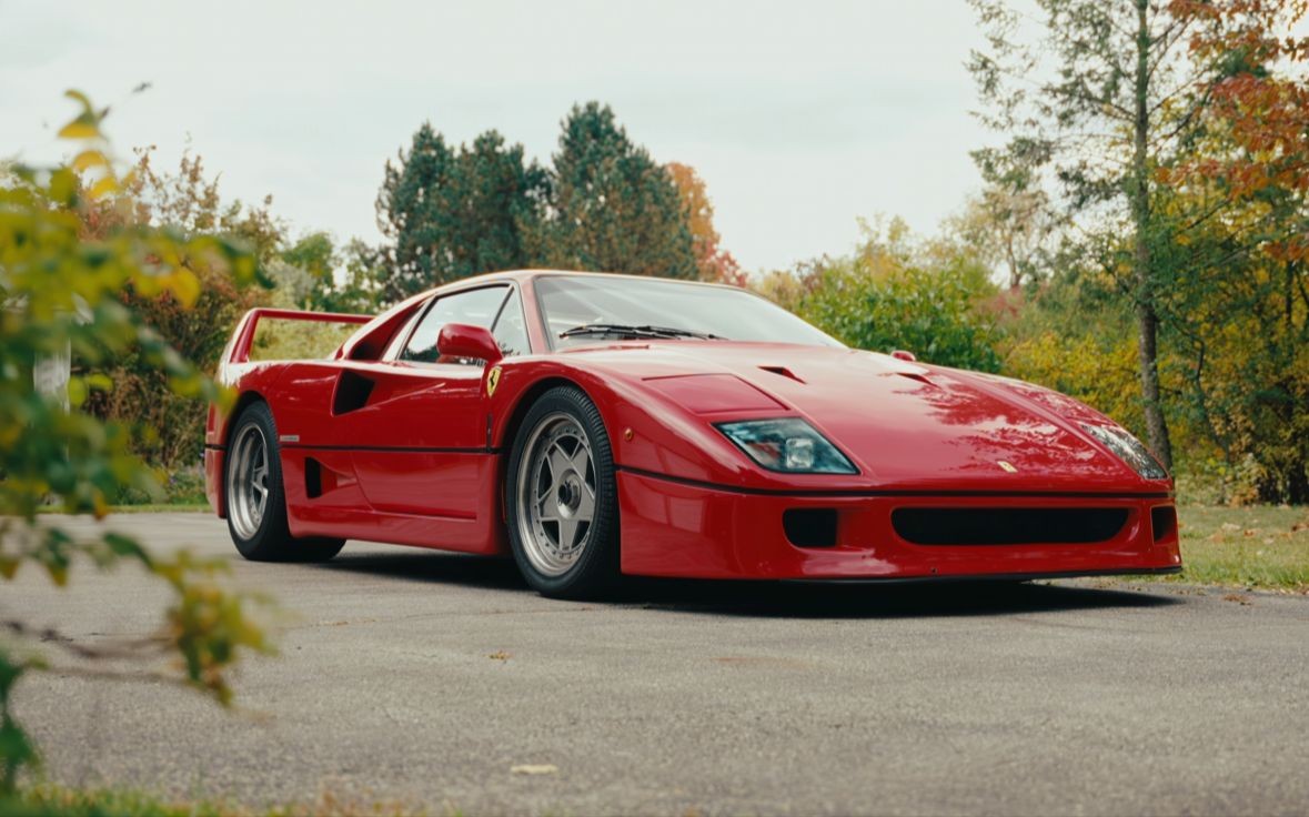 the perfect fall drive w a ferrari f40 [8k]