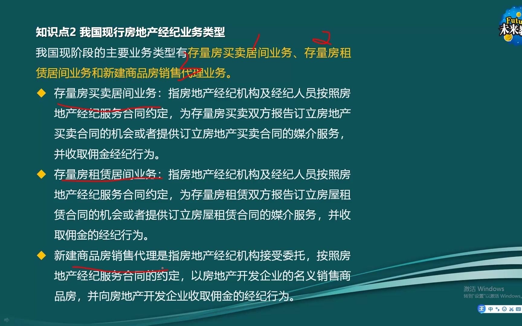 [图]《房地产经纪人协理-操作实务》1.1房地产经纪业务类型及服务内容