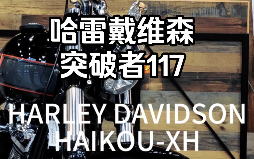 哈雷戴维森 最新23款突破者117 搭载密尔沃基8号代 117立方发动机,精确排量1923cc,98匹马力,最大扭矩162牛米,665坐高,油箱18.9l,哔哩哔哩bilibili