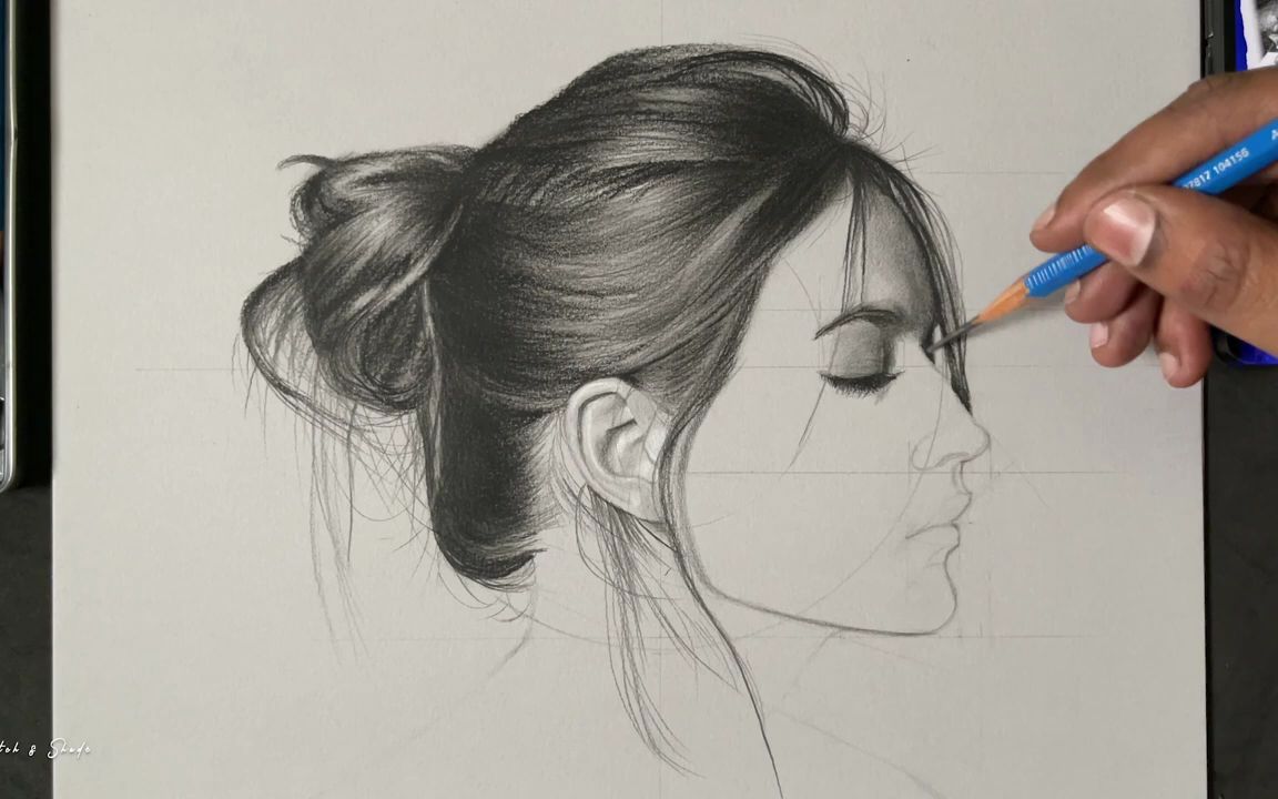 强迫症患者怎么画侧面美女