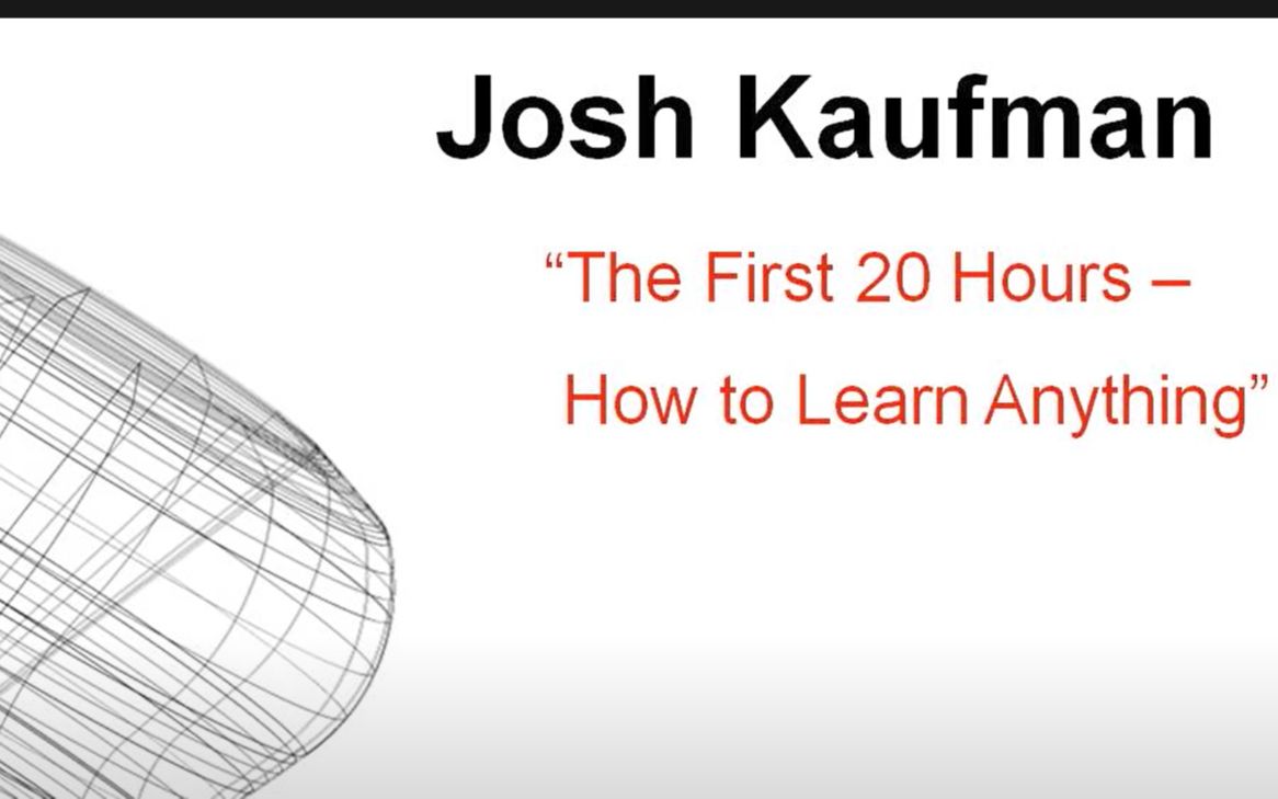 [图](中文字幕)The first 20 hours -- how to learn anything _ Josh Kaufman _ TEDxCSU