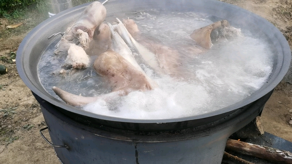 农村乡下大地锅美食这种感觉太美了