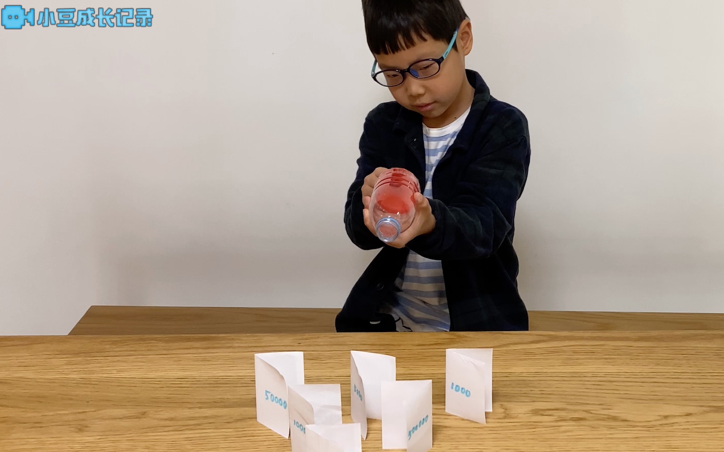 活动作品用矿泉水瓶做一个空气炮小豆成长记录