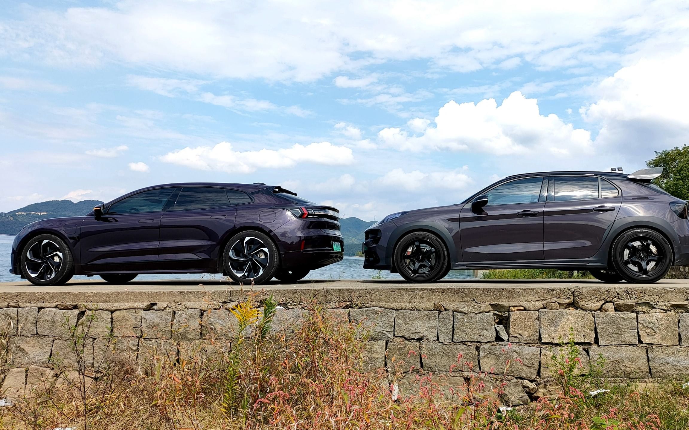 极氪001极光紫 领克02能量紫