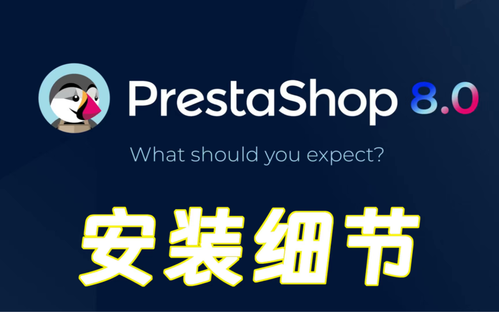 推出最新Prestashop8.0版本安装细节全过程这套系统一般人装不上的不信你自己挑战一下哔哩哔哩bilibili