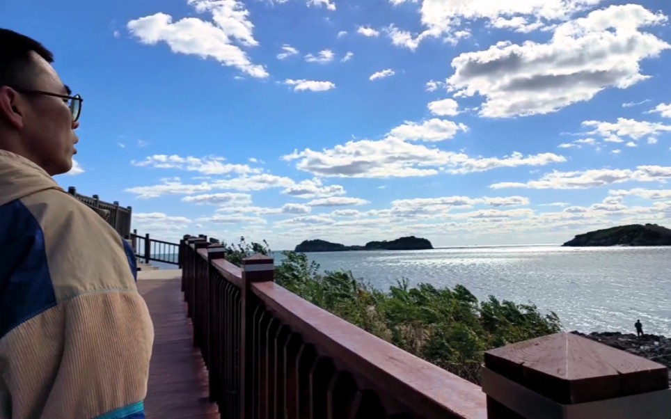 大连傅家庄公园,蓝天白云太美了