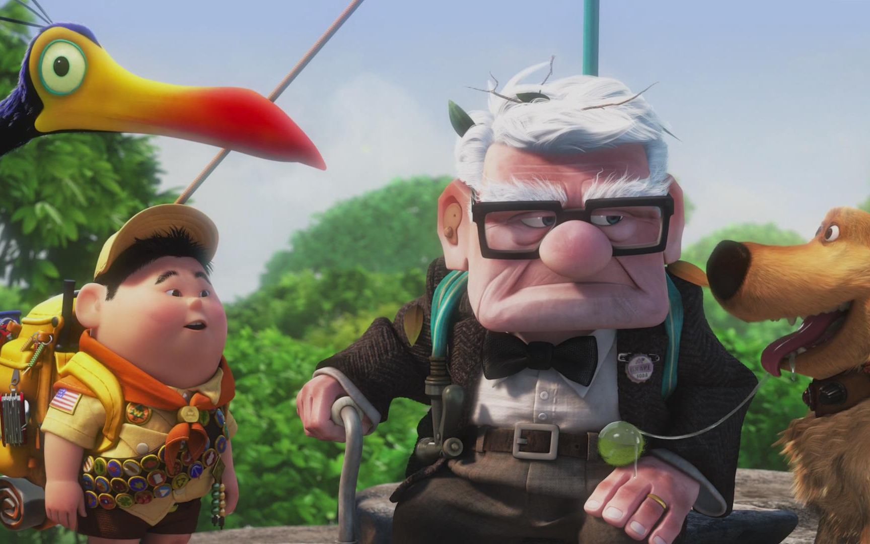 3d动画飞屋环游记78岁老头带领8岁小男孩的奇幻冒险之旅却意外遭遇