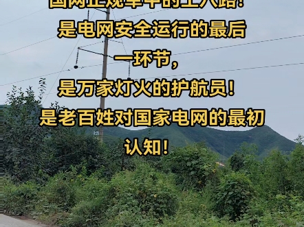 农电工在电网中的作用?国网正规军中的土八路!是电网安全运行的最后一环节,是万家灯火的护航员!是老百姓对国家电网的最初认知!#电工 #电网 #电力...