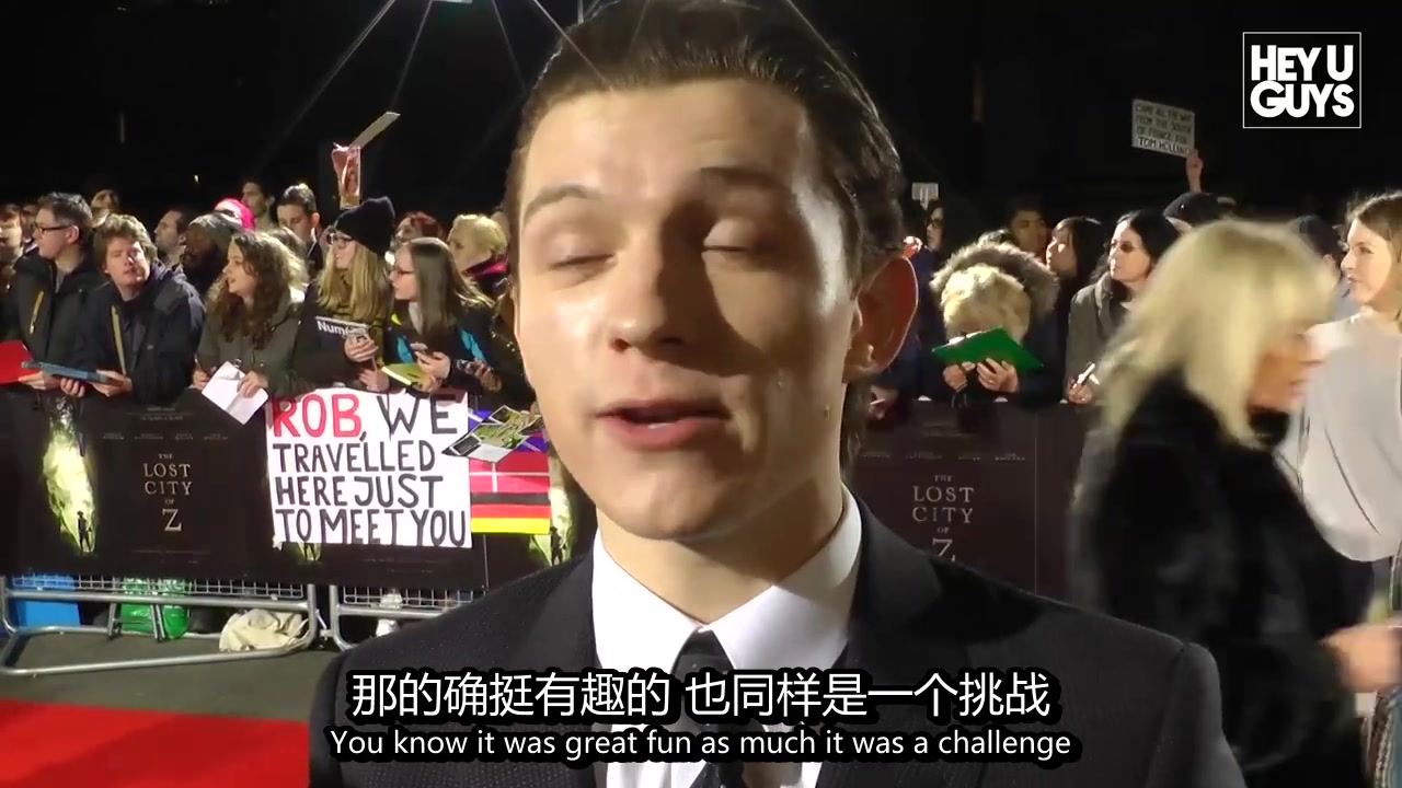 [图]【TomHolland】【Hollander字幕组】Tom Holland Premiere Interview - The Lost City of Z