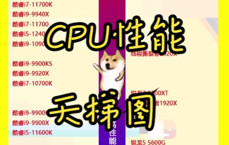 你的电脑用的什么CPU呢?2022CPU天梯图来啦!哔哩哔哩bilibili