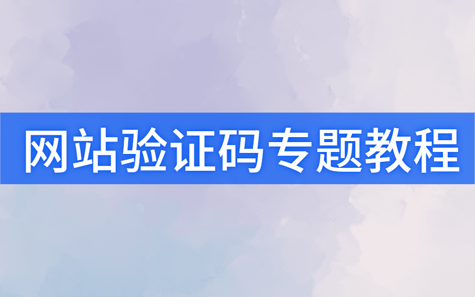 网站验证码应用详细教程精华版哔哩哔哩bilibili