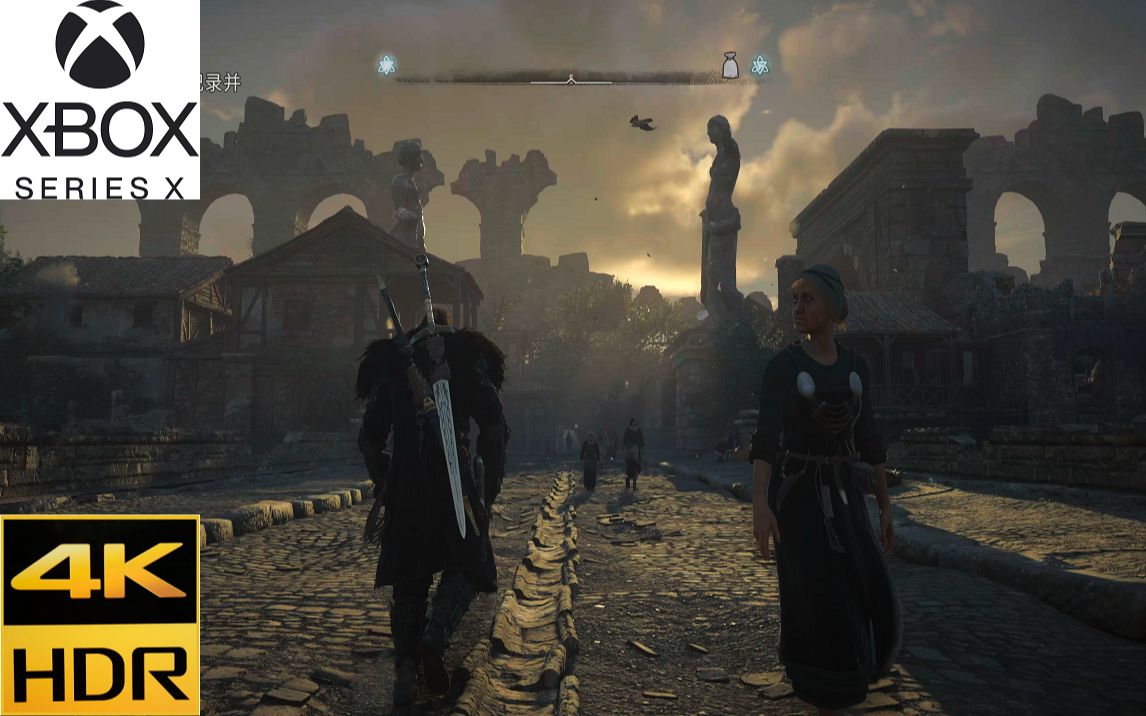 [4k60帧内录] 刺客信条:英灵殿 xsx版hdr画质展示 伦敦美景 xbox