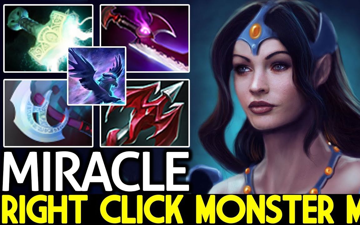 【dota2】miracle 如同神一般的中单pom by dota2 highschool