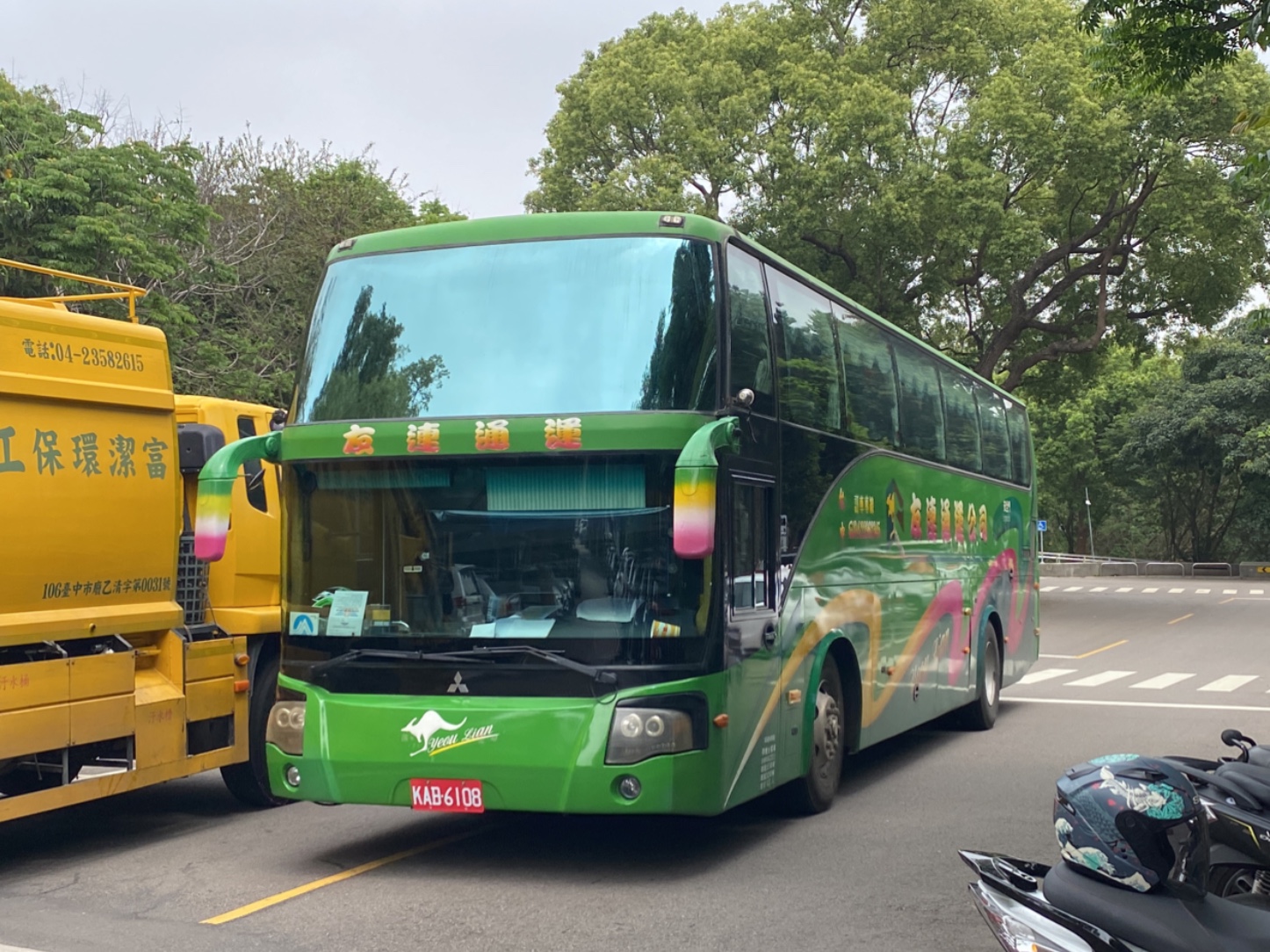 友連通運 fuso rm11gnl遊覽巴士 東海大學交通車 kab-6108