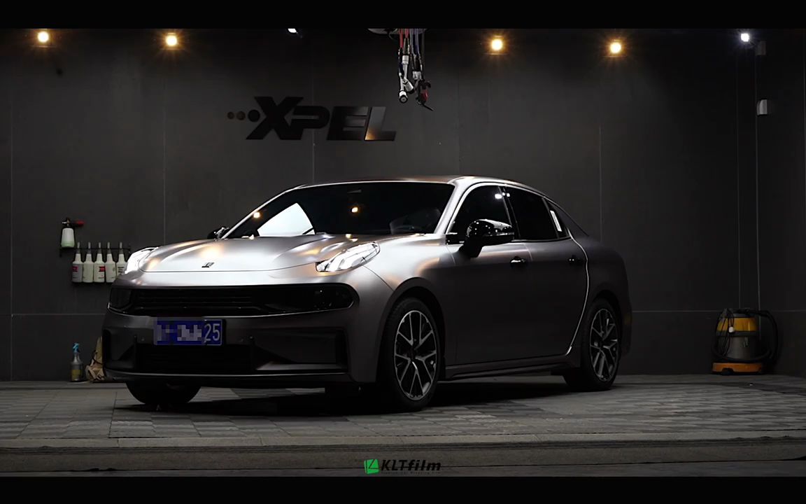 西安汽车贴膜领克03电光钛灰