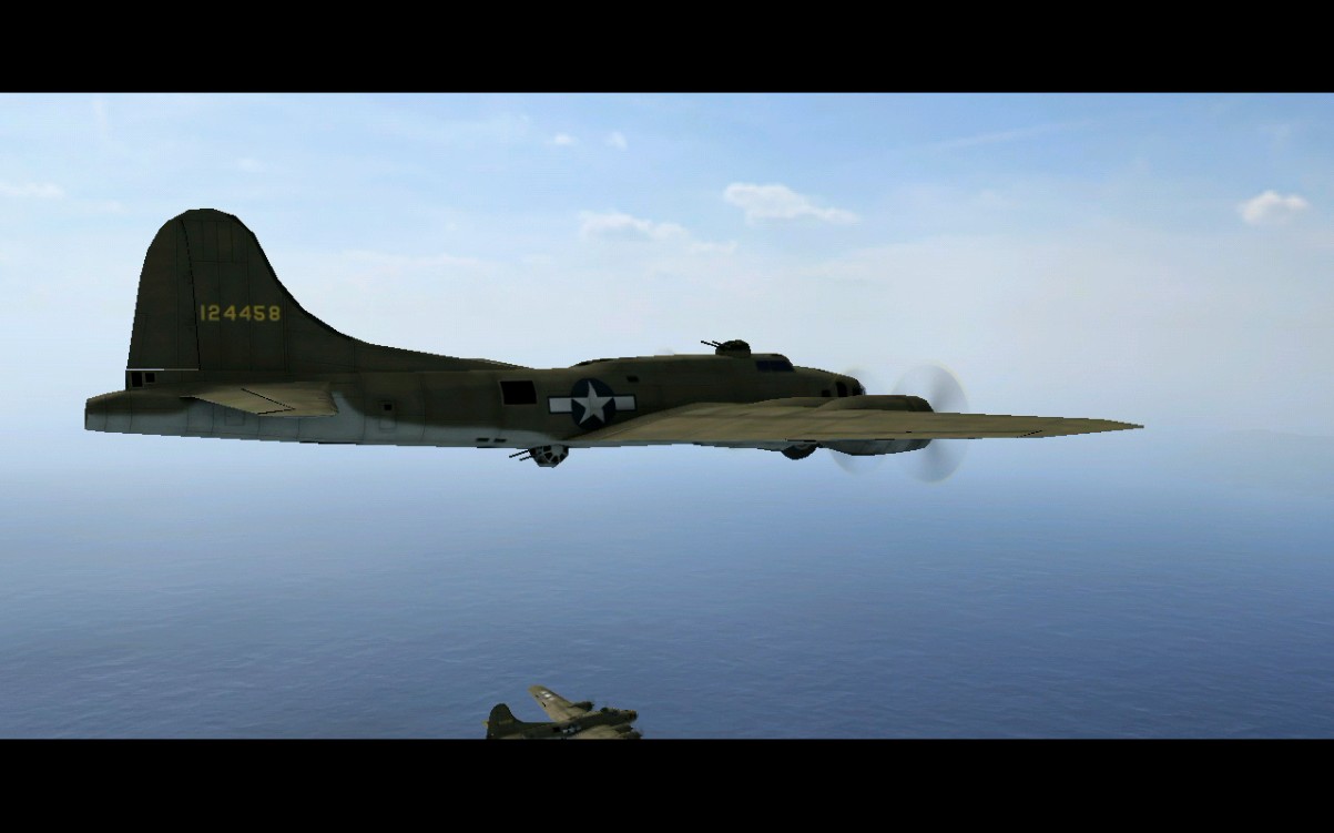 钢铁之翼我军b17轰炸机机队即将空袭日本本土驾驶p51歼击机前去保护