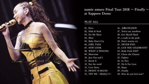 namie amuro Final Tour 2018 ~Finally~ at Tokyo Dome (Final ...