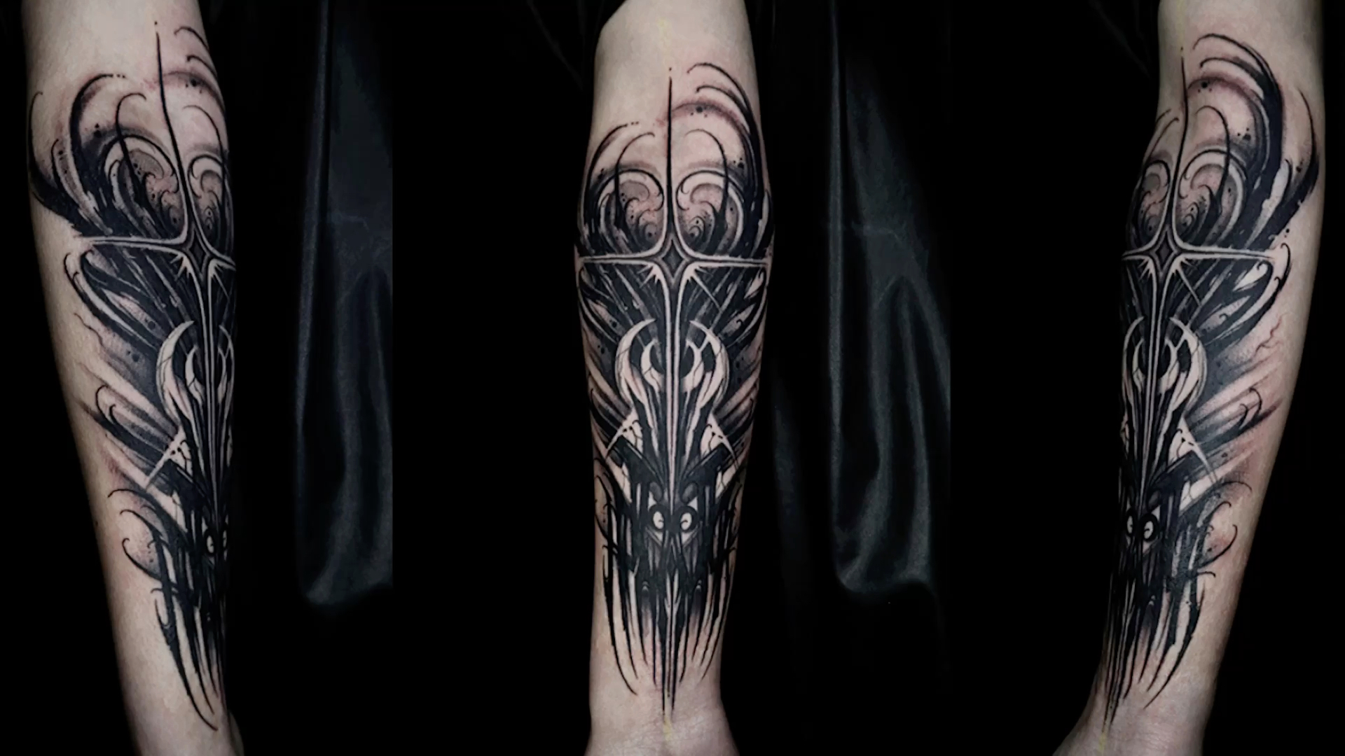 进来纹身了/小臂暗黑花体字纹身/纹身vlog_哔哩哔哩_bilibili