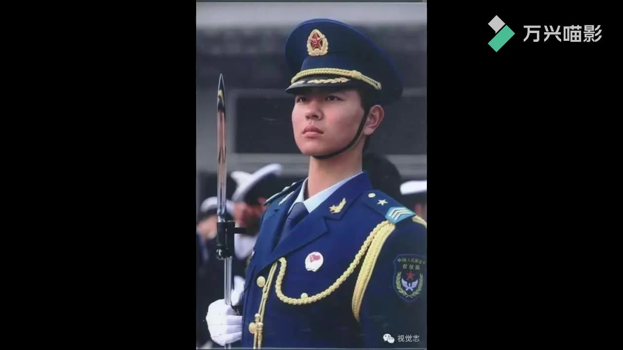 英俊帅气又威严的中国军人铁血忠诚