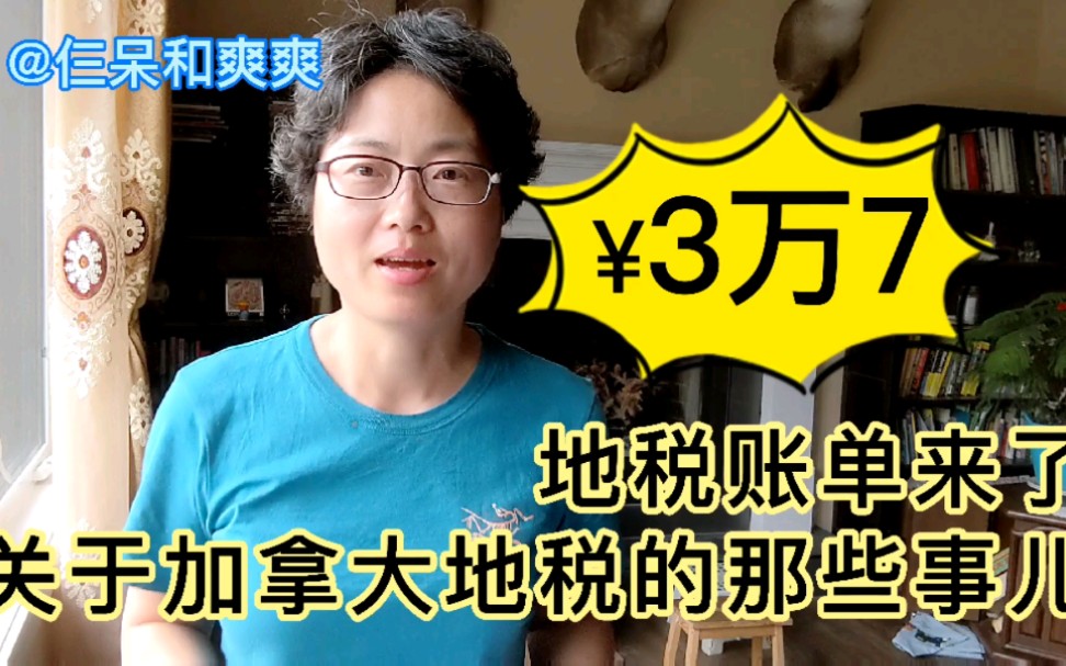 加拿大地税账单来了,今年是37000人民币,咋计算的?哔哩哔哩bilibili