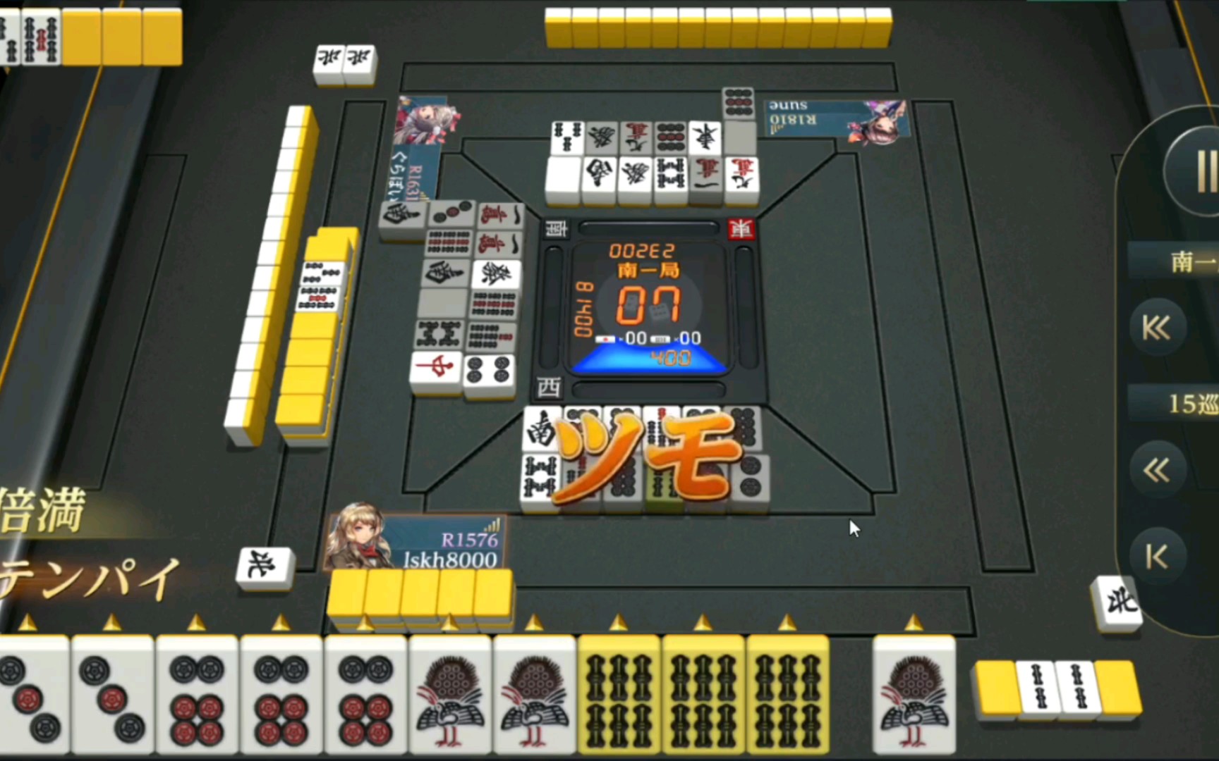 活动作品雀龙门m三麻四暗刻从400点到逆一