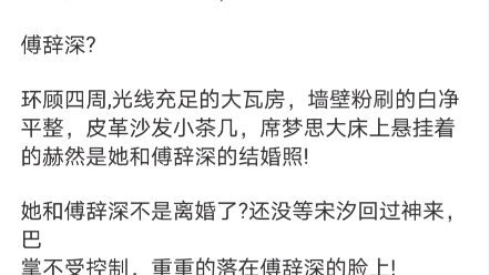 [图]《宋汐傅辞深》宋汐傅辞深小说阅读阅读全文TXT怒吻如狂风骤雨袭来，宋汐瞳仁震颤着， 看着眼前熟悉又陌生的脸，陷入一连串震动!