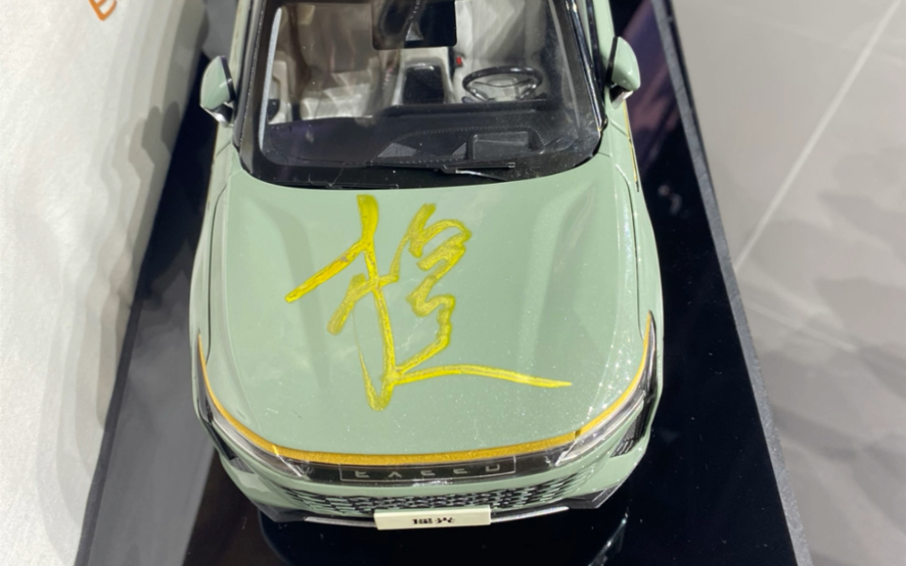大橙子开车闯地球亲签星途瑶光 星途揽月模型
