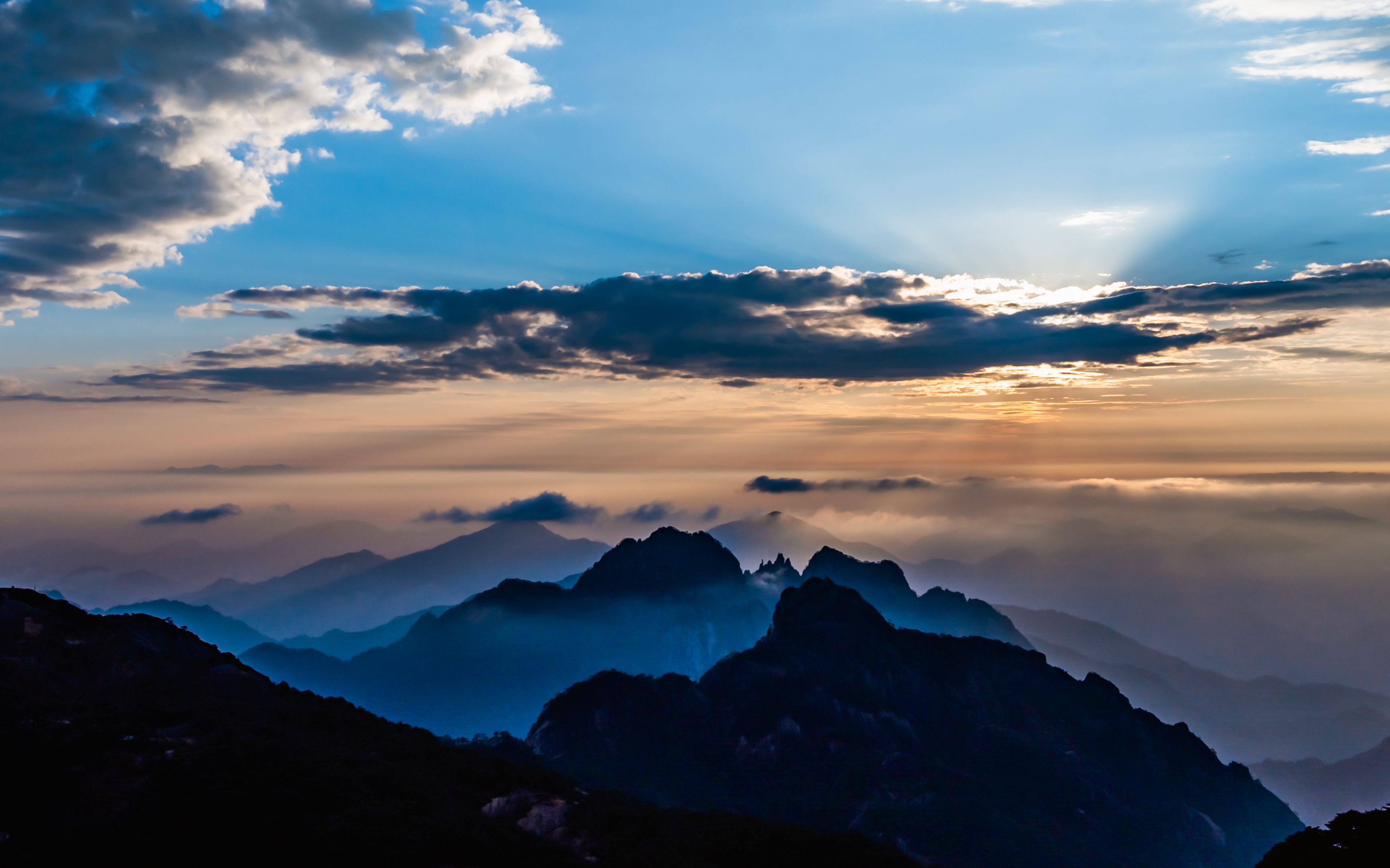 【z6机内延时视频】山顶的日落云海美不胜收