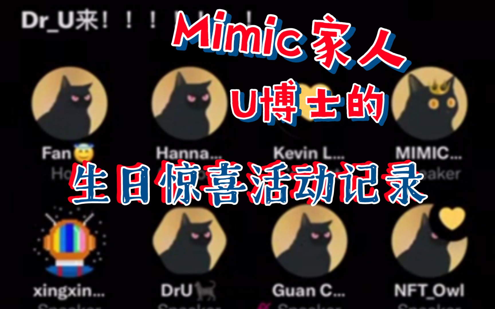 【Mimic黑猫】社区特别的生日惊喜活动记录~哔哩哔哩bilibili