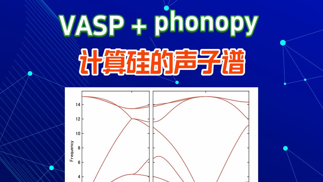 入门教程 | VASP 结合 phonopy 计算硅的声子谱_哔哩哔哩_bilibili