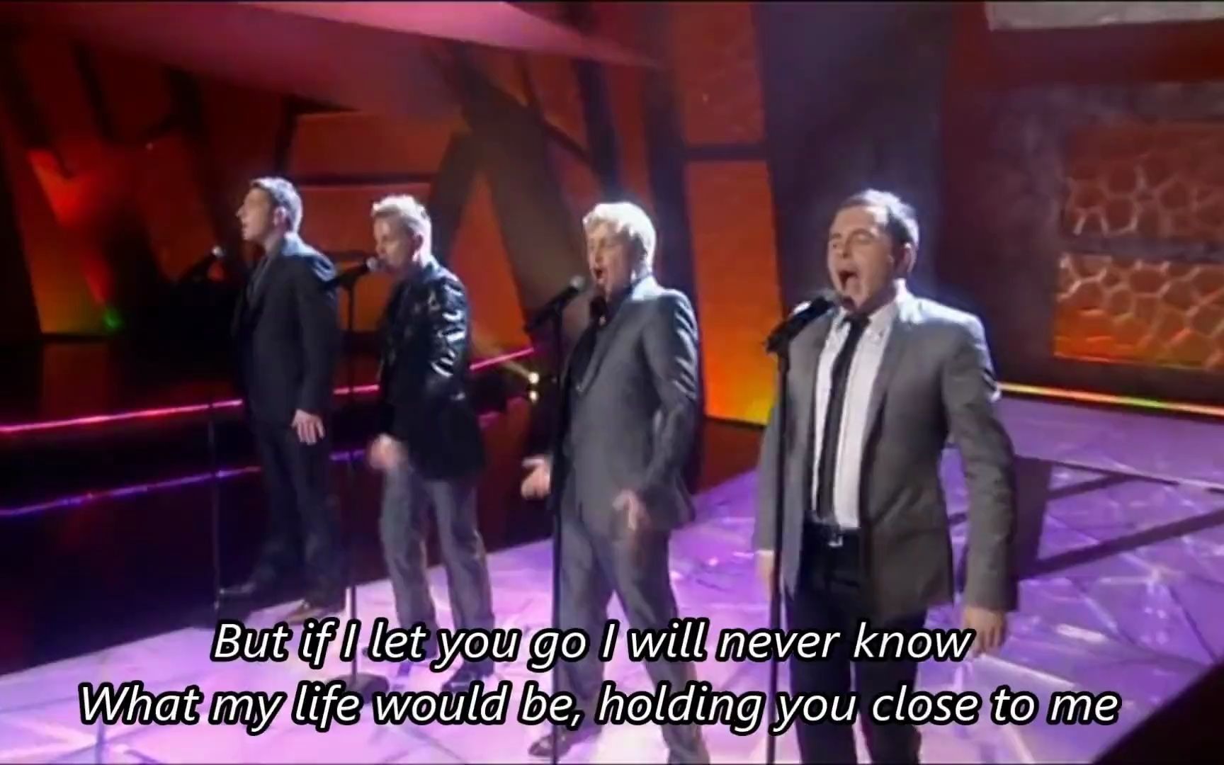 [图]【英文字幕】Westlife - If I Let You Go （Live on The Westlife Show）