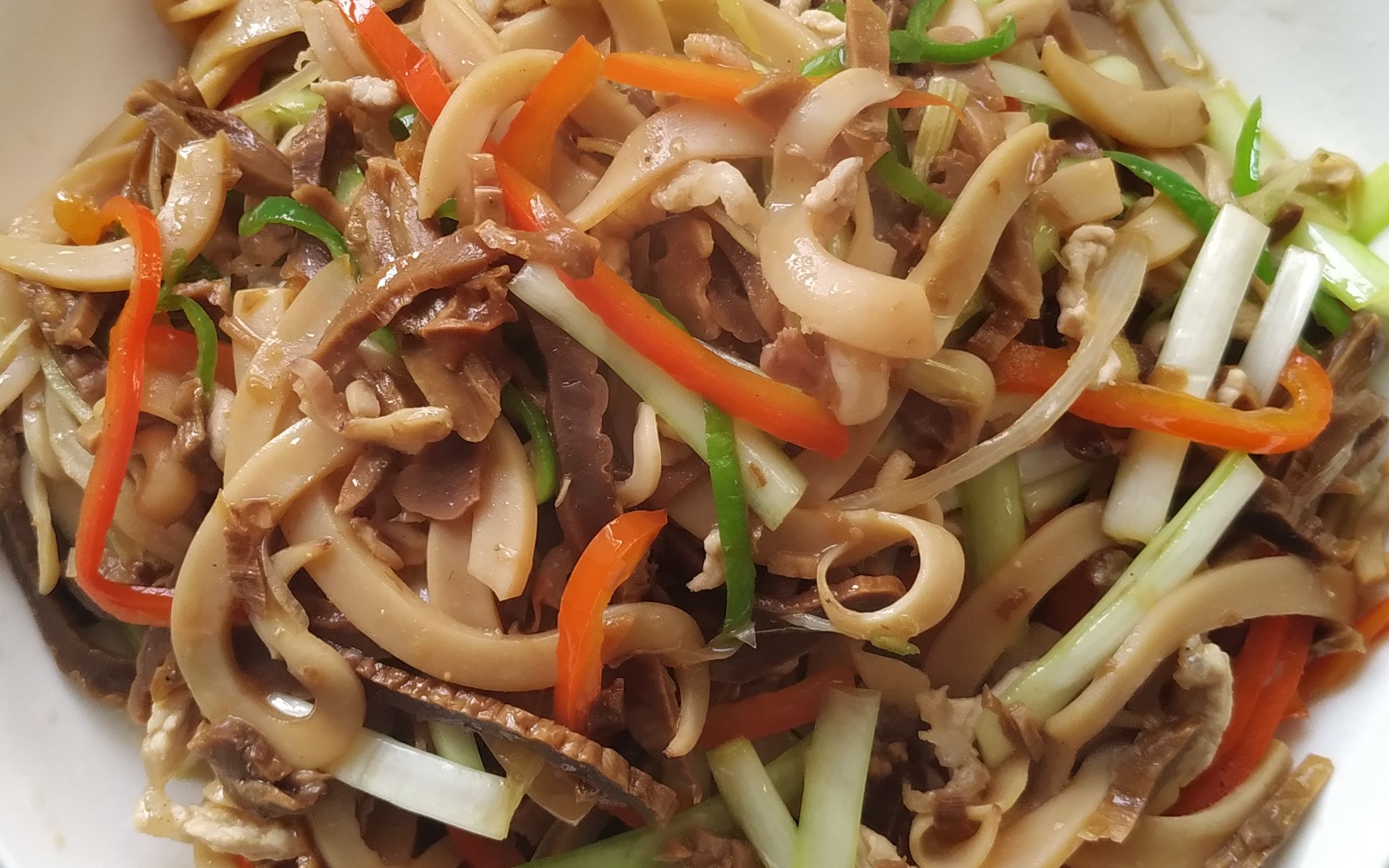 【小周食记】一日三餐菜谱:老湘派鱿鱼三丝【小炒三丝】动感厨房